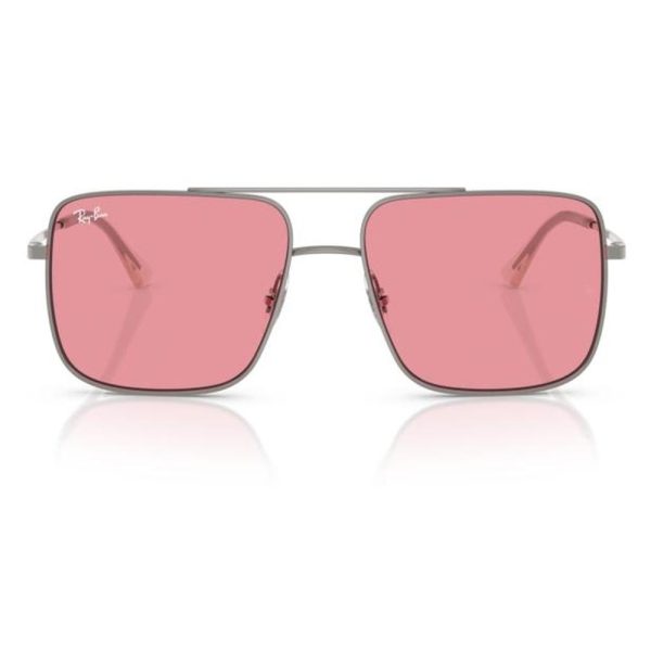 RAYBAN RB3758 004/84 56 - Metal full Rayban Gunmetal Square