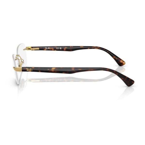 RAYBAN RB6488I 2500 53 - 3 pcs Rayban Gold brown Square