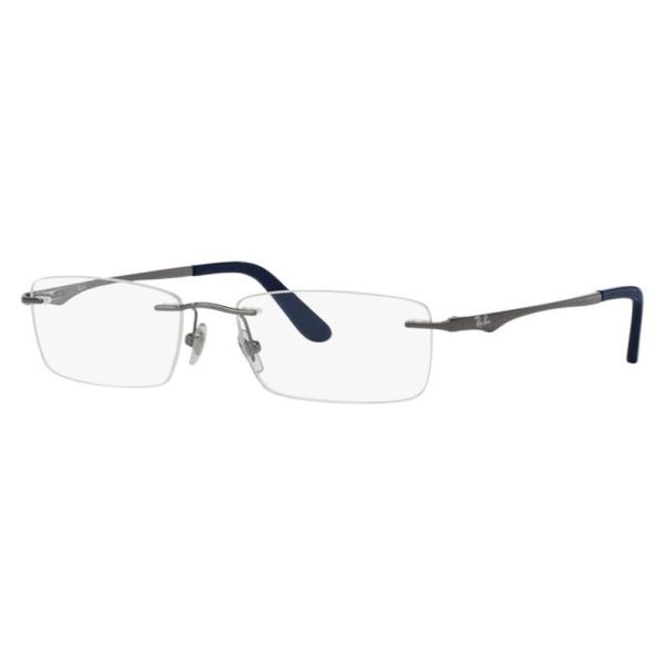 RAYBAN RB6303I 2502 53 - 3 pcs Rayban Gunmetal Square