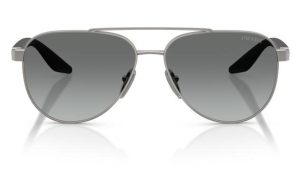 PRADA SPS A52 5AV3M1 58 - METAL SHEET Prada Gunmetal Aviator