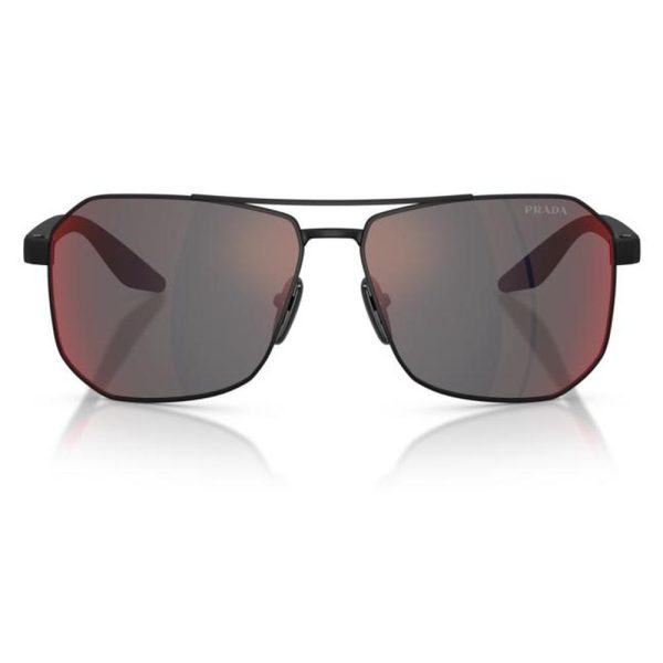 PRADA SPS A53 DG008F 62 - Metal full Prada Black Square