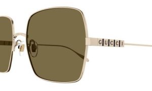 GUCCI GG1434S 002 57 - Metal full Gucci Gold Ladies