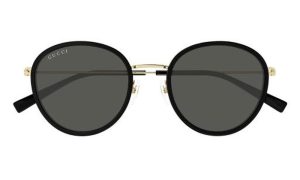 GUCCI GG1849S 001 51 - METAL SHEET Gucci Black gold Round
