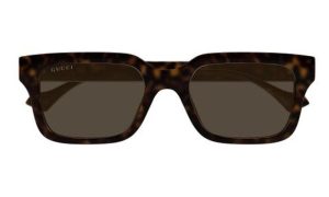 GUCCI GG1732SK 002 55 - Sheet full Gucci Gold brown Square