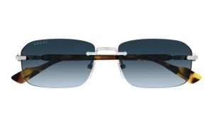 GUCCI GG1221S 007 56 - 3 pcs Gucci Silver Square