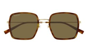 GUCCI GG1848S 002 52 - METAL SHEET Gucci Gold brown Ladies