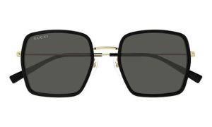 GUCCI GG1848S 001 52 - METAL SHEET Gucci Black gold Square