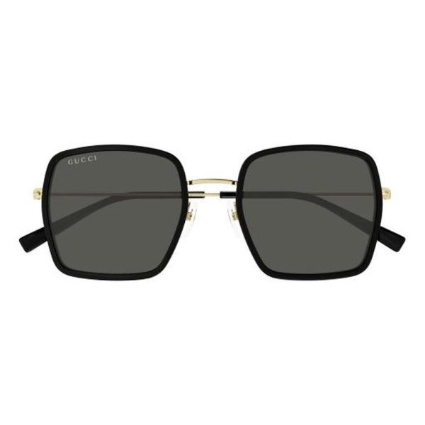 GUCCI GG1848S 001 52 - METAL SHEET Gucci Black gold Square