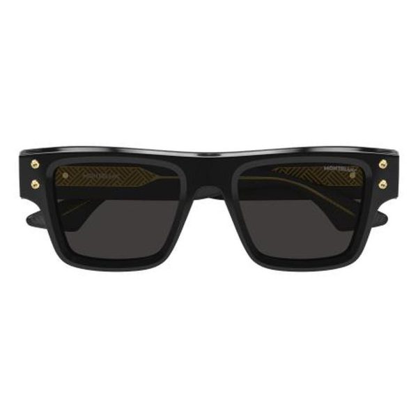MONT BLANC MB0253S 001 52 - Sheet full MONT BLANC Black Square