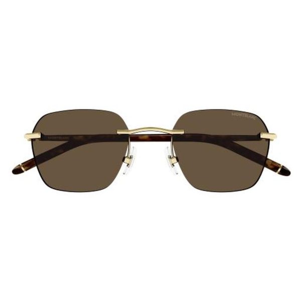 MONT BLANC MB0270S 004 51 - 3 pcs MONT BLANC Gold brown Square
