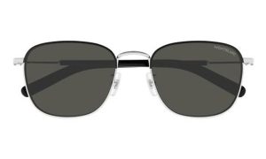 MONT BLANC MB0392SA 002 55 - Metal full MONT BLANC Silver black Square