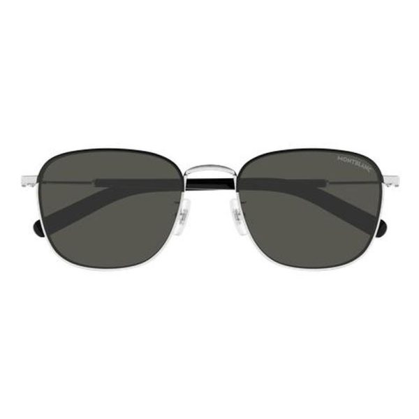 MONT BLANC MB0392SA 002 55 - Metal full MONT BLANC Silver black Square