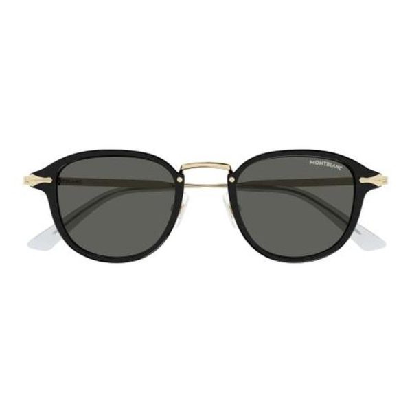 MONT BLANC MB0336S 001 48 - METAL SHEET MONT BLANC Black Square