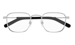 MONT BLANC MB0389O-007 52 - Metal full MONT BLANC Silver black Square