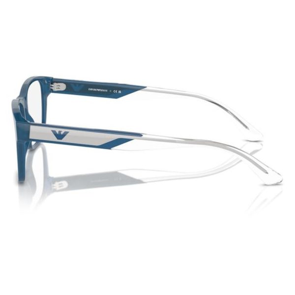 EMPORIO ARMANI EA3239 6092 55 - Sheet full EMPORIO ARMANI WHITE BLUE Square - Image 2