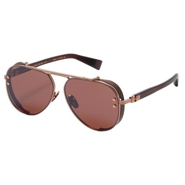 BALMAIN BPS 125 E 62 - Metal full BALMAIN Rose GOLD Aviator - Image 2