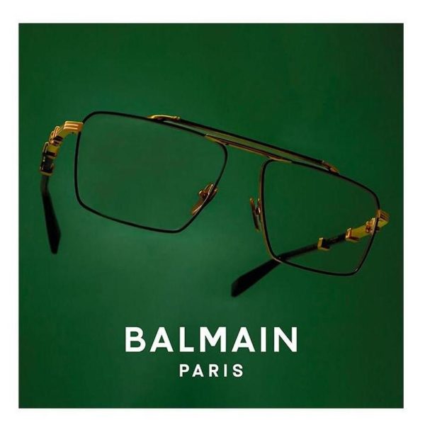 BALMAIN BPX 149 A 56 - Metal full BALMAIN Black gold Square - Image 2