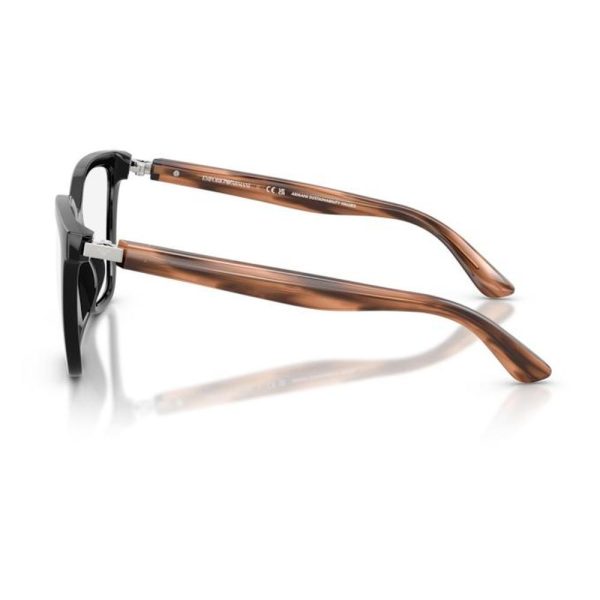 EMPORIO ARMANI EA4254U 62661W 52 - Sheet full EMPORIO ARMANI Black Cateye Clip Ons - Image 2