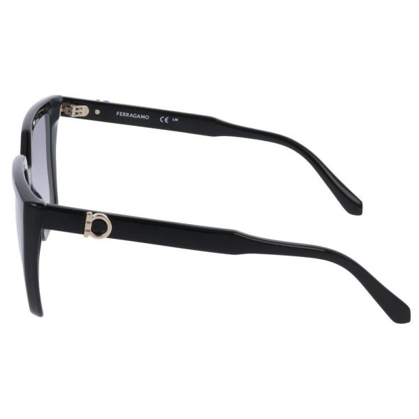 SALVATORE FERRAGAMO SF2058E 001 55 - Sheet full SALVATORE FERRAGAMO Black Ladies - Image 2