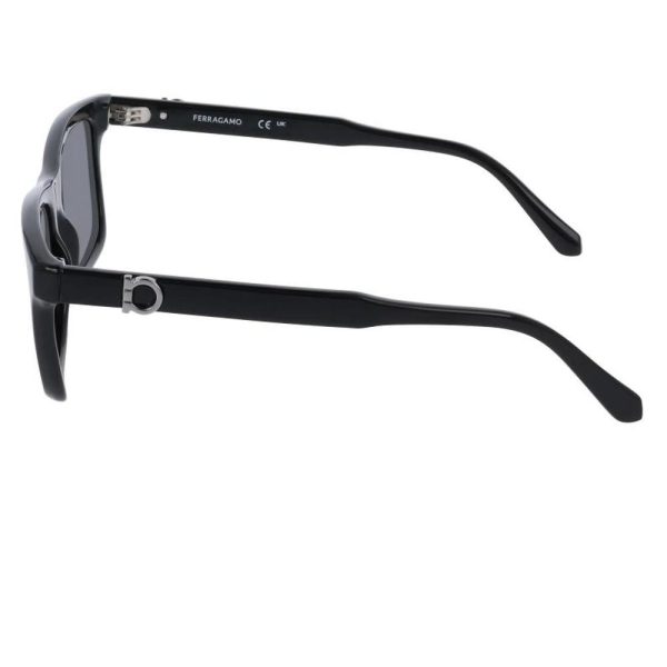 SALVATORE FERRAGAMO SF2060E 001 55 - Sheet full SALVATORE FERRAGAMO Black Square - Image 2