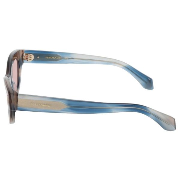 SALVATORE FERRAGAMO SF2062E 314 49 - Sheet full SALVATORE FERRAGAMO Brown Cateye - Image 2