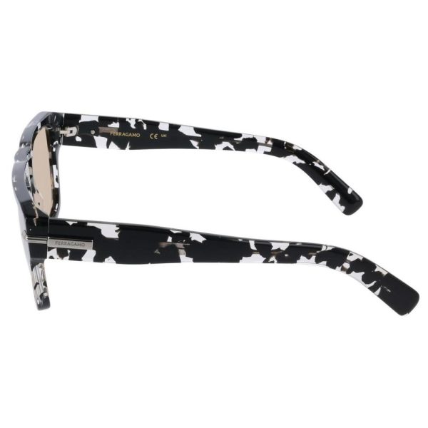 SALVATORE FERRAGAMO SF2070 010 56 - Sheet full SALVATORE FERRAGAMO Black Square - Image 2
