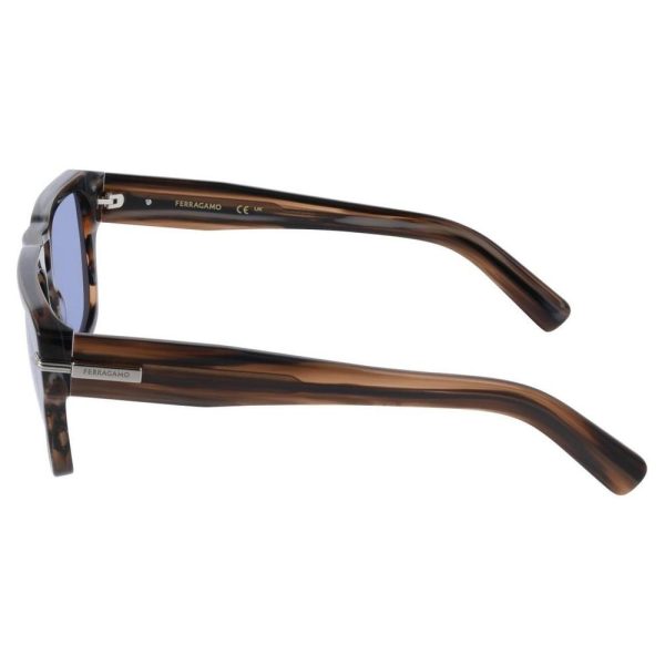 SALVATORE FERRAGAMO SF2070 216 56 - Sheet full SALVATORE FERRAGAMO Brown Square - Image 2