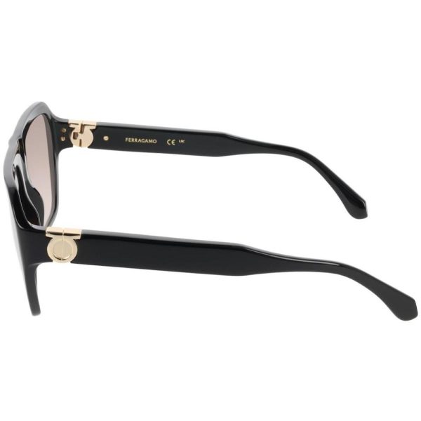 SALVATORE FERRAGAMO SF2080LBI 003 58 - Sheet full SALVATORE FERRAGAMO Black Square - Image 2