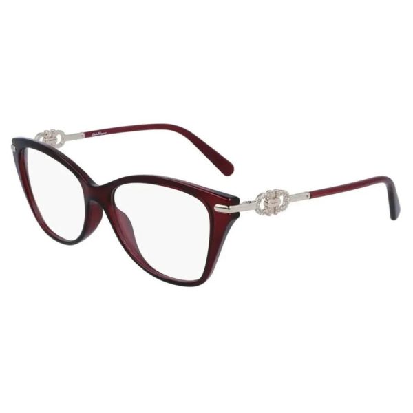 SALVATORE FERRAGAMO SF2937R 655-54 - Sheet full SALVATORE FERRAGAMO Brown Cateye - Image 2