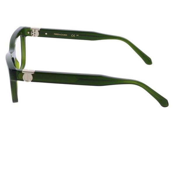 SALVATORE FERRAGAMO SF3021 317 54 - Sheet full SALVATORE FERRAGAMO GREEN Cateye - Image 2