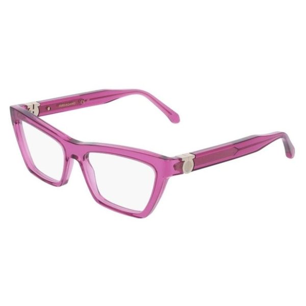 SALVATORE FERRAGAMO SF3021 665 54 - Sheet full SALVATORE FERRAGAMO Purple Cateye - Image 2