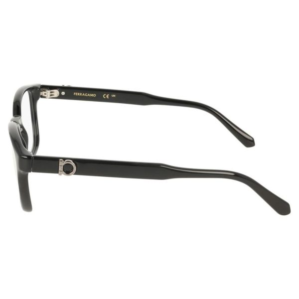 SALVATORE FERRAGAMO SF3027E 001 52 - Sheet full SALVATORE FERRAGAMO Black Square - Image 2