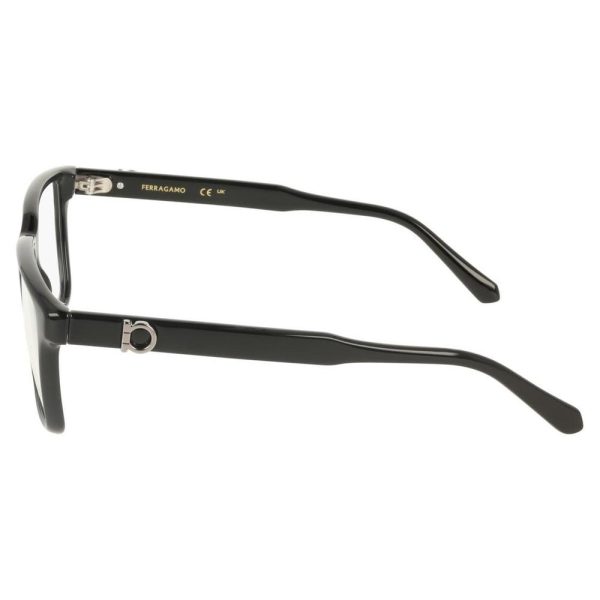 SALVATORE FERRAGAMO SF3028E 001 55 - Sheet full SALVATORE FERRAGAMO Black Square - Image 2