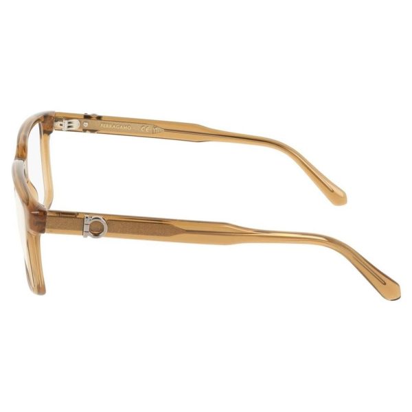 SALVATORE FERRAGAMO SF3028E 278 55 - Sheet full SALVATORE FERRAGAMO Brown Square - Image 2