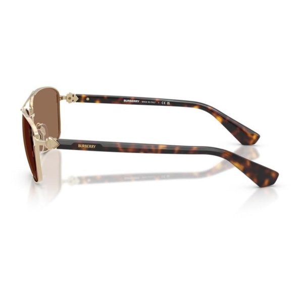 BURBERRY BE3163 110973 60 - Metal full BURBERRY Rose GOLD Square - Image 2