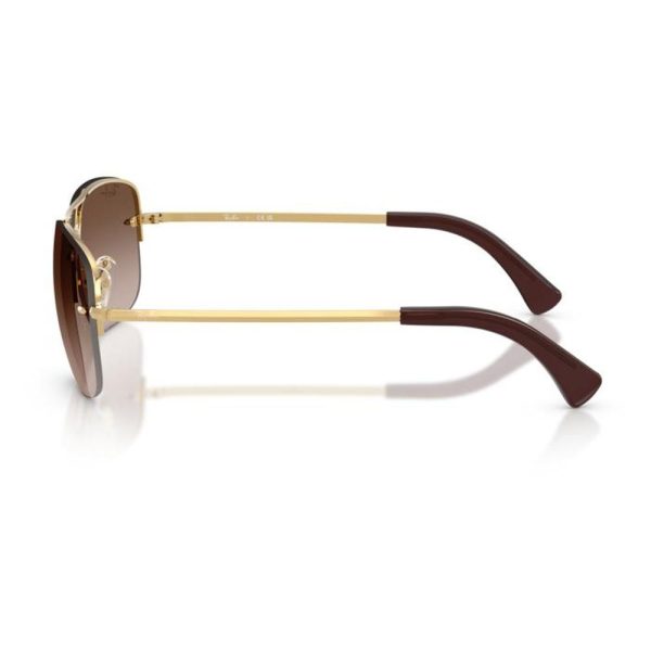 RAYBAN RB3761I 001/13 59 - 3 pcs Rayban Gold Square - Image 2