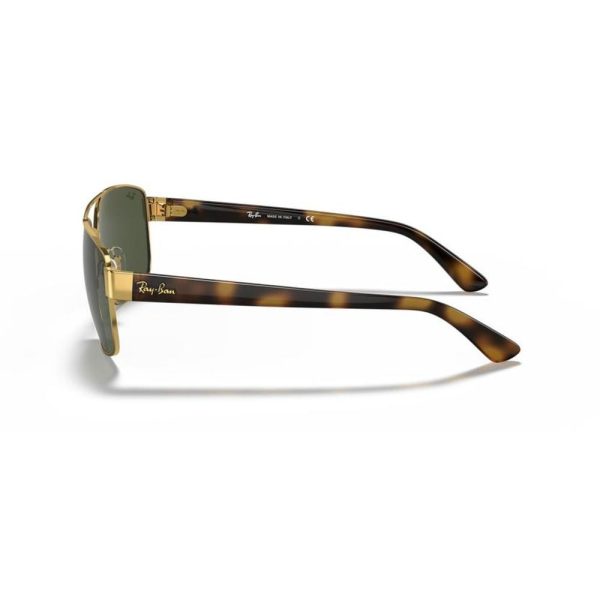 RAYBAN RB3663 001/31 60 - METAL SHEET Rayban Gold brown Square - Image 2