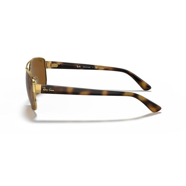 RAYBAN RB3663 001/57 60 - METAL SHEET Rayban Gold Square - Image 2