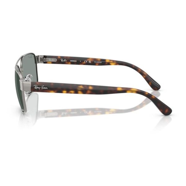 RAYBAN RB3751CH 004/3R 58 - METAL SHEET Rayban Gunmetal Square - Image 2