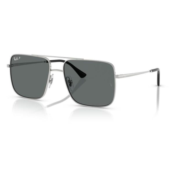 RAYBAN RB3758 003/81 56 - Metal full Rayban Silver Square - Image 2