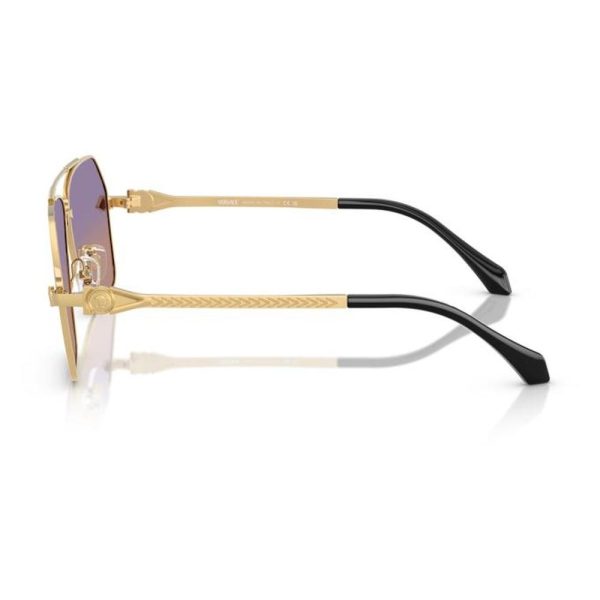 VERSACE VE2284 1002EL 63 - Metal full VERSACE Gold Square - Image 2