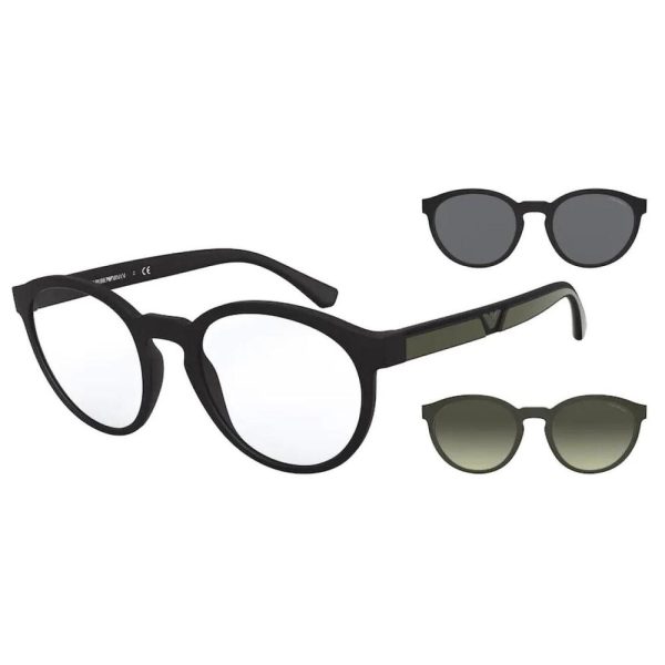 EMPORIO ARMANI EA4152 50421W 52 C/O - Sheet full EMPORIO ARMANI Black Round - Image 2
