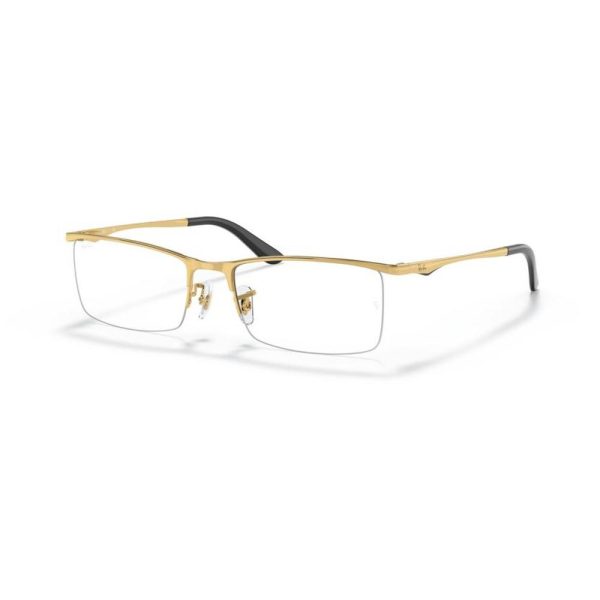 RAYBAN RB6323I 2500 52 - Metal Supra Rayban Gold Square - Image 2