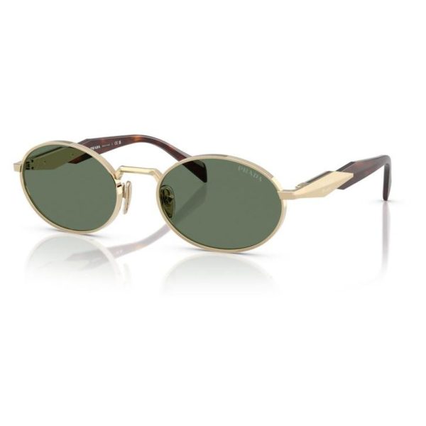 PRADA OPR 65ZS ZVN70L 55 - Metal full Prada Gold Round - Image 2