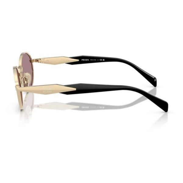 PRADA SPR65Z ZVN20I 55 - Metal full Prada Gold Oval - Image 2