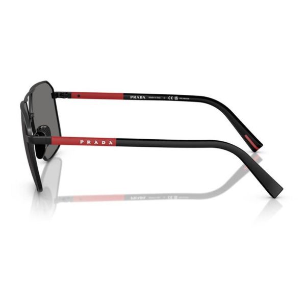 PRADA SPS A50 1BO02G 60 - Metal full Prada Black Square - Image 2