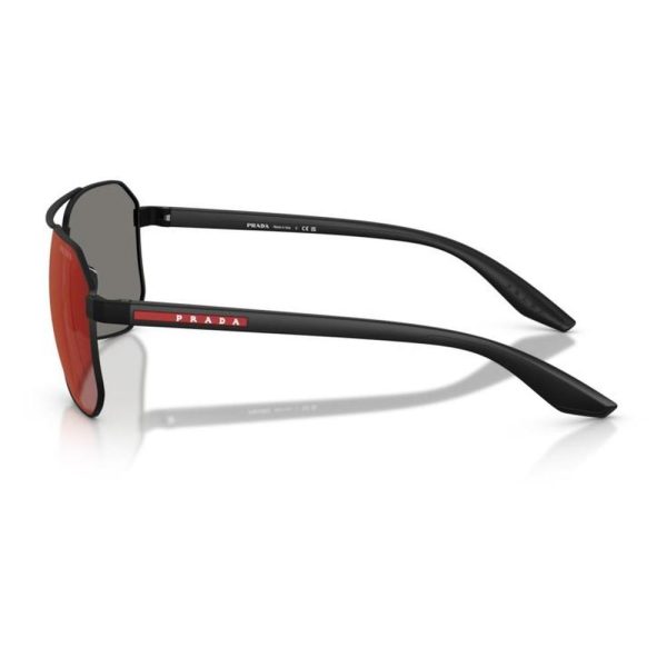 PRADA SPS A53 DG008F 62 - Metal full Prada Black Square - Image 2