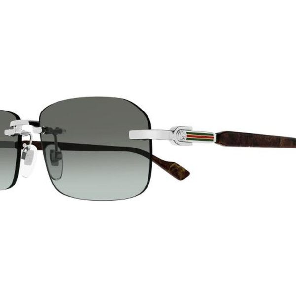 GUCCI GG1221S 008 56 - 3 pcs Gucci Silver Square - Image 2