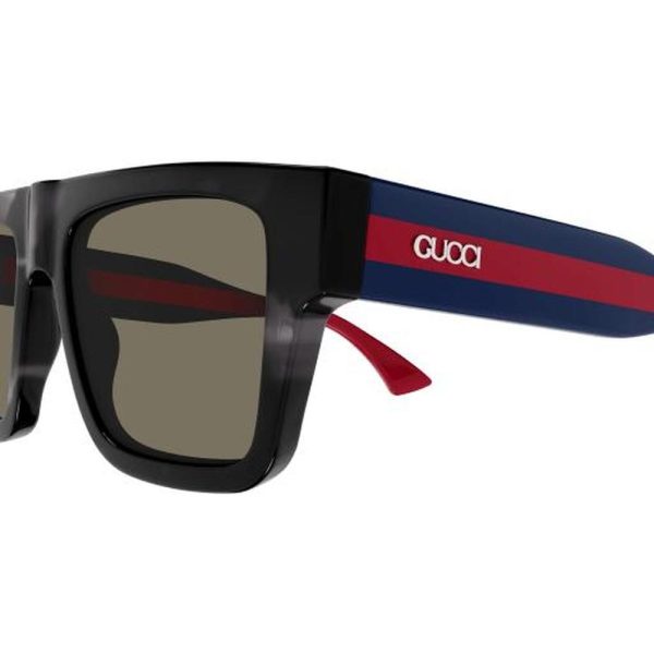 GUCCI GG1868S 004 53 - Sheet full Gucci Black red Square - Image 2
