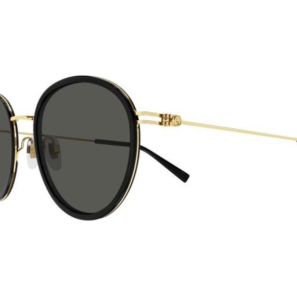 GUCCI GG1849S 001 51 - METAL SHEET Gucci Black gold Round - Image 2